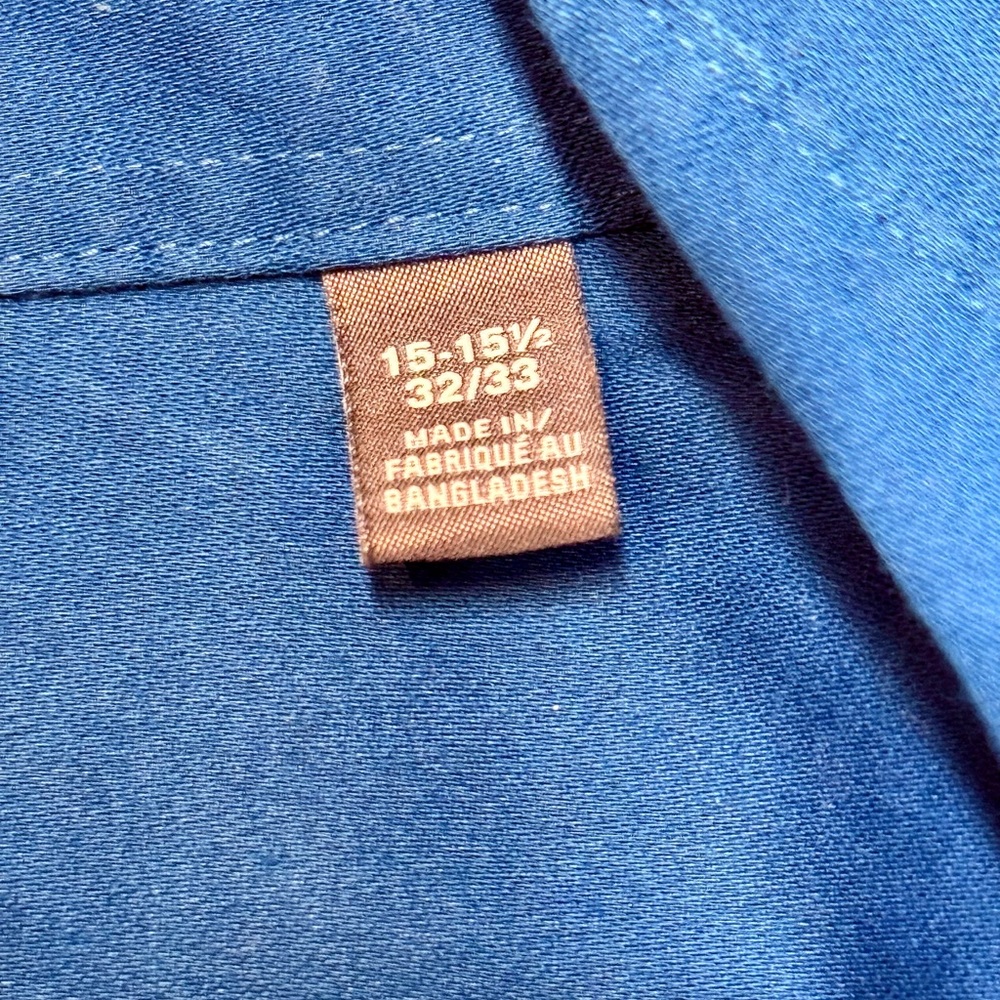 Van Heusen Vibrant Blue Button-Down Shirt - Picture 6 of 6